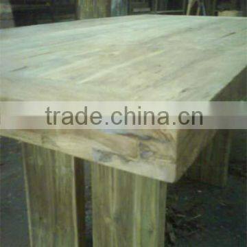 Bleached Teak Wood Dining Table