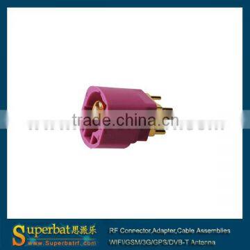 For Tesla RF connector Fakra Jack PCB mount 4 Contact pin RF Connector rf connector pcb