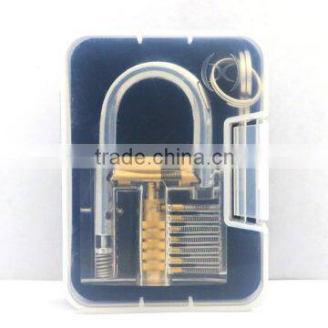Hot Pick Cutaway Inside View Padlock Lock For Locksmith Practice Training Skill Transparent Practice Padlock photo-5