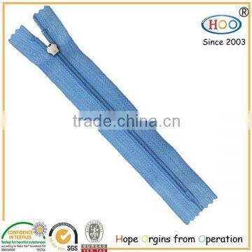 Fashion close end waterproof resin plastic zipper