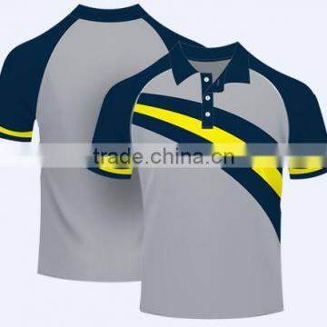 Custom professional Sublimation 2015 latest100%polyester polo shirt