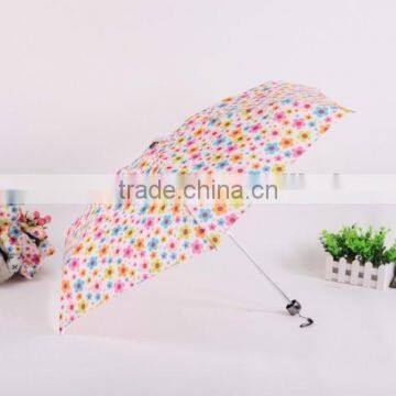 New design gift umbrella 3 Fold Beautiful Sunflower Umbrella