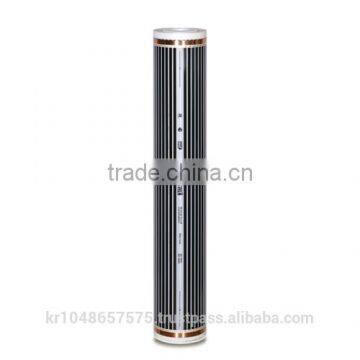 Heating film with far infrared ray heating film
