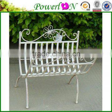 Sale High Quality Antique Vintage Wrough Iron Magazine Rack Garden Ornament For Decking Landscaping I23M TS05 X00 PL08-5837