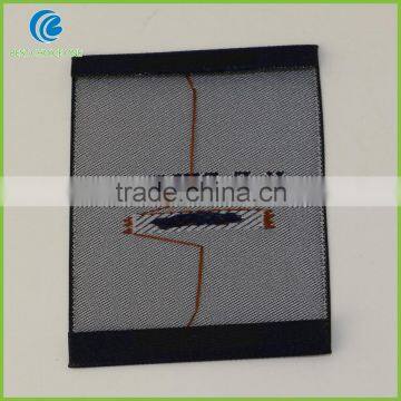 Black Background Custom Designer Broadloom Woven Labels For Clothing photo-3