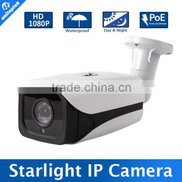 XMEYE Security H.264 2.0MP 1080P Bullet IP Camera with POE Outdoor HI3516C+IMX291,Starlight Low Lux Day/Night Color,4MM CS F2.0