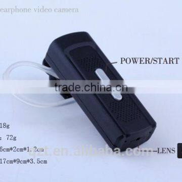 K8 motion detection HD 720P hidden video camera voice recording bluetooth headset difital video/voice recorder