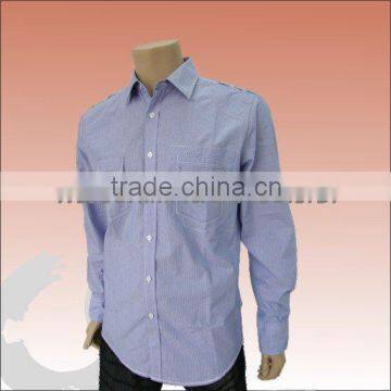 100% cotton men's stripe shirt