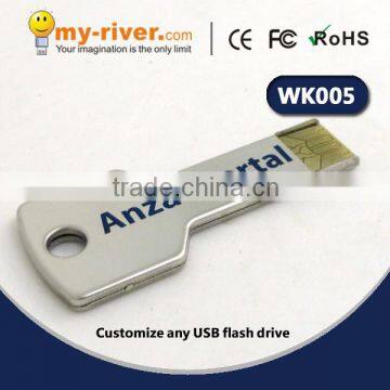 Promotion key shape usb key 8gb wholesale customize