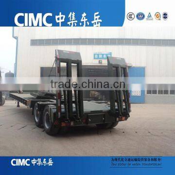 CIMC 2 Axles 40 ton low bed truck trailer detach lowboy