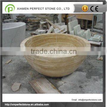 Beige Bathtub For Solid Marble Bathtub