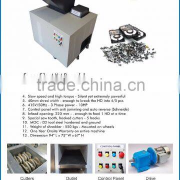 Hard drive shredder