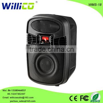 Willico mini Bluetooth battery Speaker with lcd display remorte control