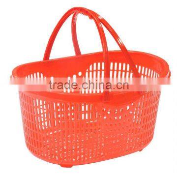 plastic basket for shopping & storage/shoping plastic basket