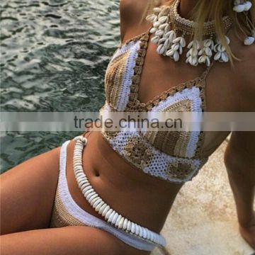 2016 new design Hot sale handmade crochet swimwear