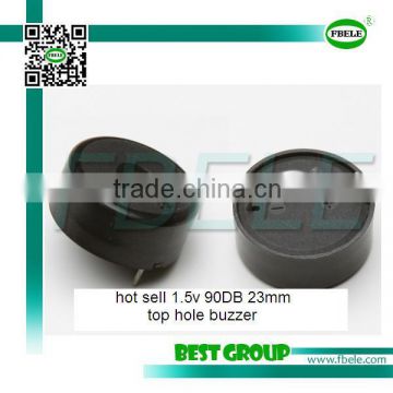 hot sell 1.5v 90DB 23mm top hole buzzer FBPT2398