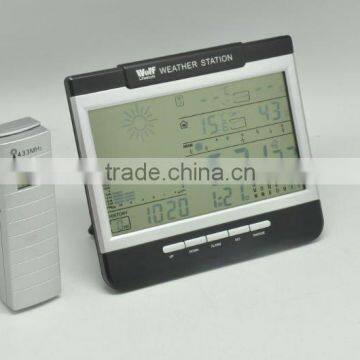 indoor and outdoor weather station lcd clock