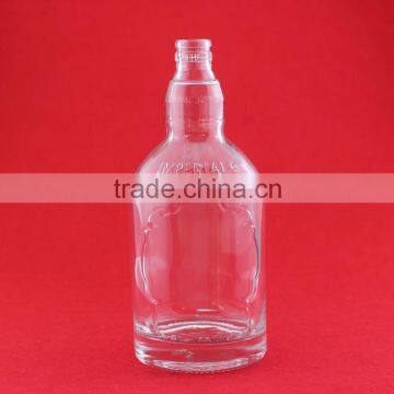 Best price glass material bottles super flint glass bottles empty clear bottles 700ml