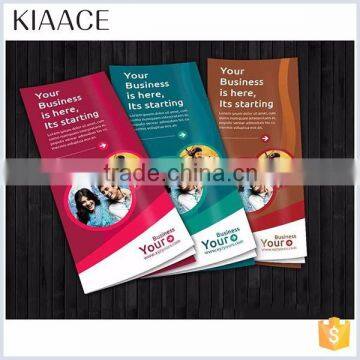 Durable simple color customized cheap brochure printing