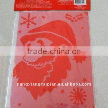 plastic chirstmas drawing stencil/decoration