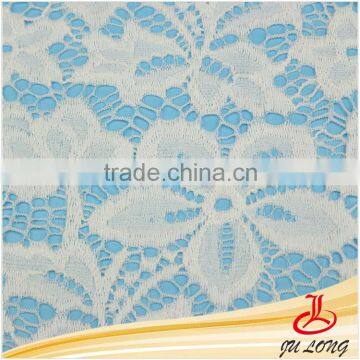 2015 Hottest Pure White African Swiss Voile Stretch Lace, French Jacquard Elastic Lace, Wedding Dress Nylon Lace Fabric