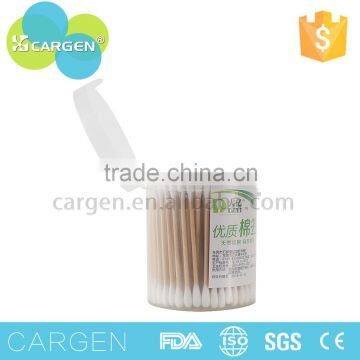 180 tips customized logo wooden disposable cotton buds