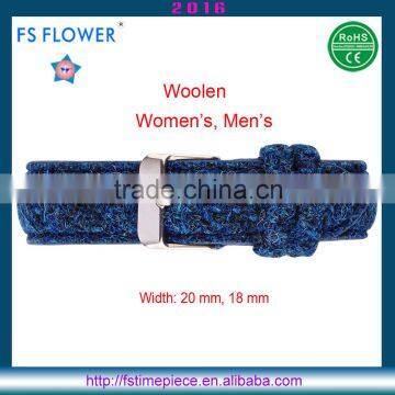 FS FLOWER - European Watches England Brands Woolen Clothing Navy Watches Strap China Made 18mm, 20mm