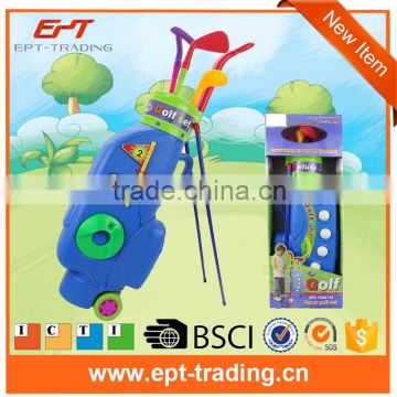 Luxury plastic sport toys golf play set for kids