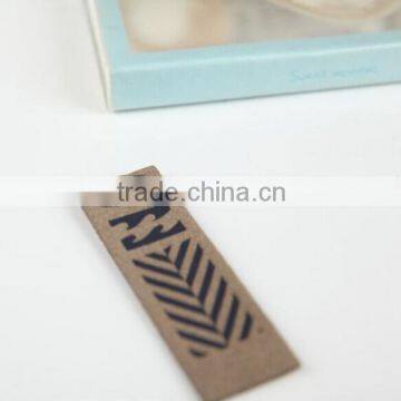 High quality cheap custom manufacture suede leather label