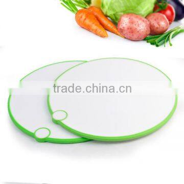 Round With Rubber Edge Chopping Blocks Of Plastic Cutting Board