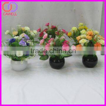 cheap mini artificial flower pot bonsai