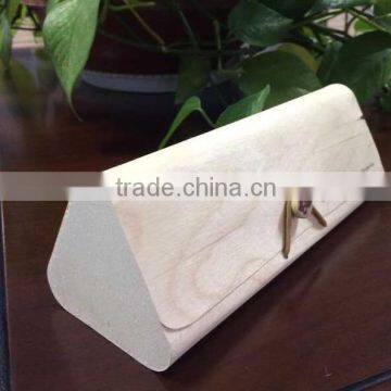 classical folding wooden box wooden triangle shape gift box
