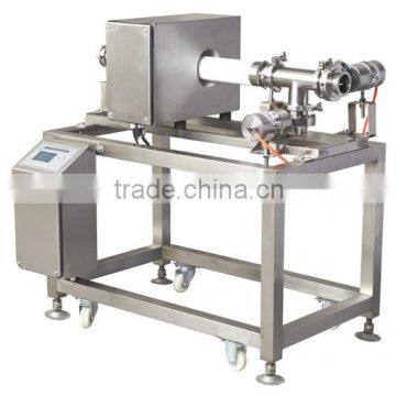 Pump pressured fluid, semi-fluid, sauce and other fluid products Metal Detector