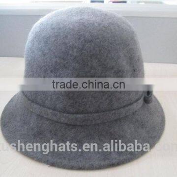 100% wool felt fashion bucket hats