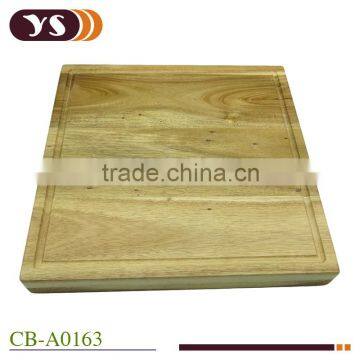 square acacia wood cutting board