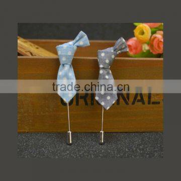 newest blank fabric tie lapel pin & mens novetly lapel pin JSLP049