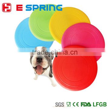 Pet Dog Silicone Flying Saucer Pet Frisbee Toy for Dog Training Plate