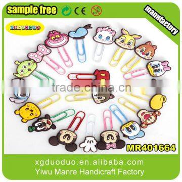 Funny shaped carton custom logo big size metal paper clip