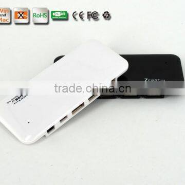 Low Cost Portable High Speed Slim Shape Plastic Casing 480MBPS 7 Port USB 2.0 HUB photo-3