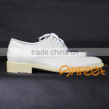 2016 hot selling good quality and price safety boots white and navy white dress shoes and parade shoes manufacturer (SA-6101)