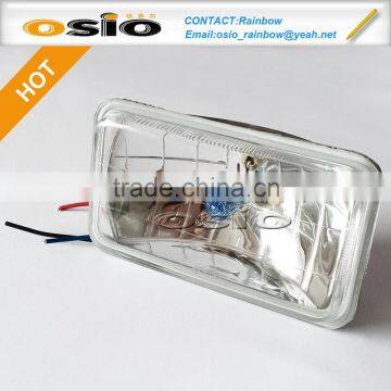 4 inch Square 150 Fog Light Auto Crystal Halogen Sealed Beam H4 Headlight