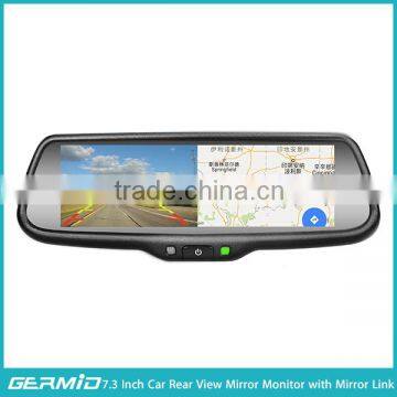 GERMID NEW PRODUCT FULL SCREEN REARVIEW MIRROR WITH 2 VIDEO INPUT BACK UP CAMERA DISPLAY