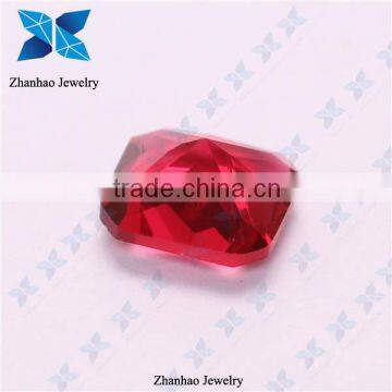 Alibaba express rough synthetic red glass gemstones for wedding dresses