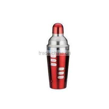 Red Colour stainless steel dubble pcs cocktail shaker