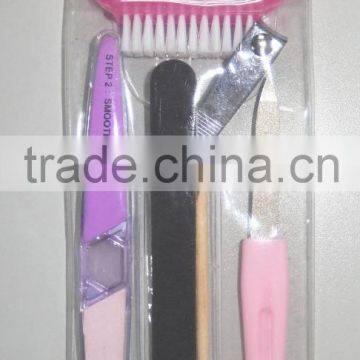 6pcs PVC set of pedicure set, manicure set, nail care tools set