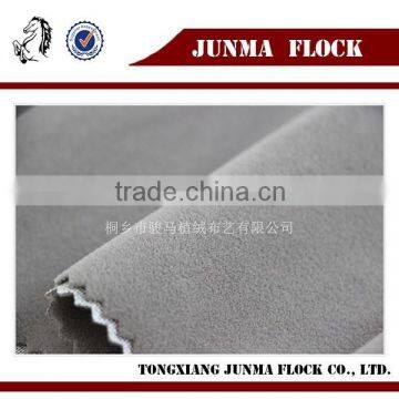 Dark Grey Plain Pattern Manufacturer China Flocking Textile Plain Weave Cotton Fabric photo-2
