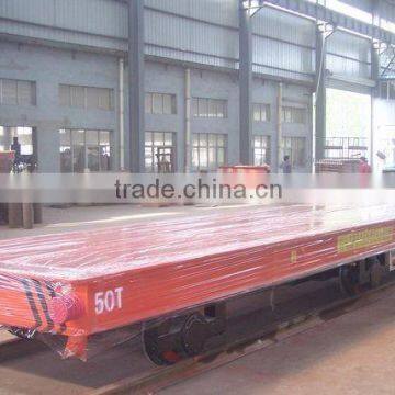 steel material transfer vehicle with approx 50m of track