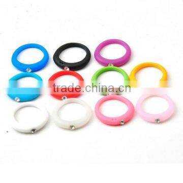 Professional Debossed Silicone Rubber Finger Ring
