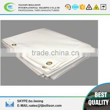 18 oz Vinyl Tarps White Color,5' x 7' Vinyl Tarp 18 OZ Vinyl Coated Polyester - White Color