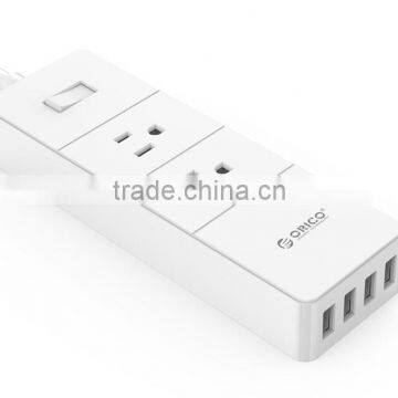 2015 HOT SALE ORICO OEM IPC2A4U surge protector with smart USB charger Power strip